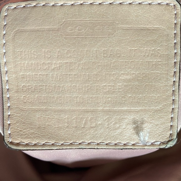 Y2K STYLE COACH “POPPY” HANDBAG PINK AND TAN - Picture 4 of 5